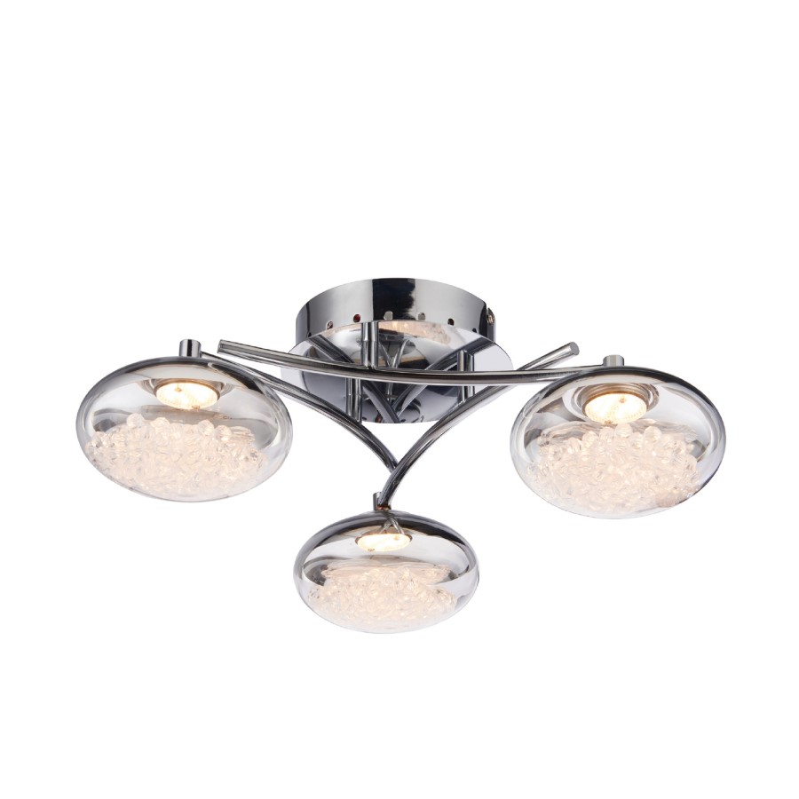 LED Ceiling Light with Semi Flush Fitting - Oria