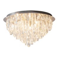 Crystal Flush Ceiling Light - Siena