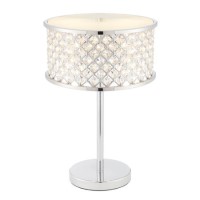 Chrome & Crystal Table Lamp - Hudson