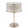 Antique Brass & Crystal Table Lamp - Hudson