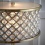 Antique Brass & Crystal Table Lamp - Hudson