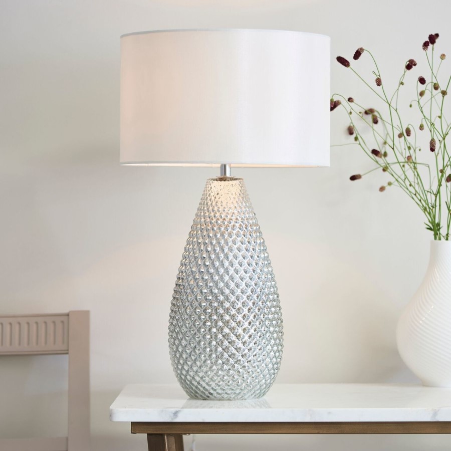 Mercury Glass Table Lamp - Livia