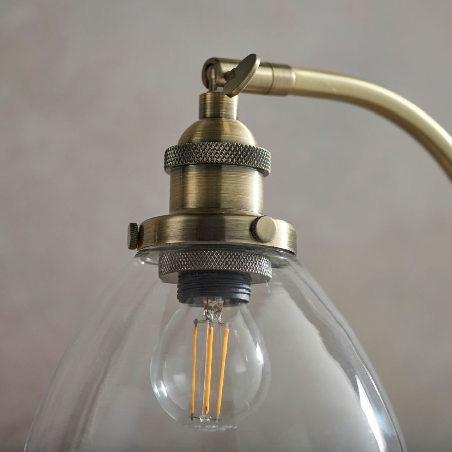 Antique Brass Desk Lamp - Hansen