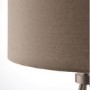 Nickel Tripod Table Lamp with Grey Shade- Tri