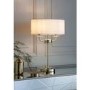 White & Brass Table Lamp - Nixon