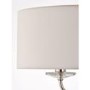 White Shade & Silver Floor Lamp - Nixon