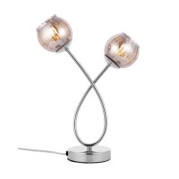Smoked Glass Touch Table Lamp - Aerith