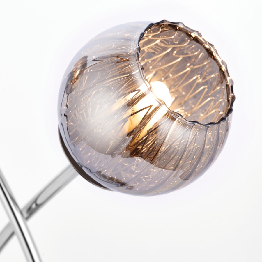 Smoked Glass Touch Table Lamp - Aerith