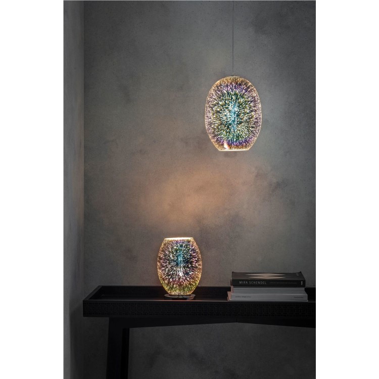 Holographic Glass Touch Table Lamp - Stellar