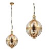 Vienna Ceiling Pendant Light with Brass &amp; Mercury Glass Finish