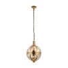 Vienna Ceiling Pendant Light with Brass &amp; Mercury Glass Finish