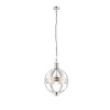 Vienna Ceiling Pendant Light with Nickel &amp; Glass Finish