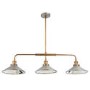 Tabyas Bar Ceiling Light with Zinc & Brass Finish - Industrial Style