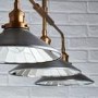 Tabyas Bar Ceiling Light with Zinc & Brass Finish - Industrial Style
