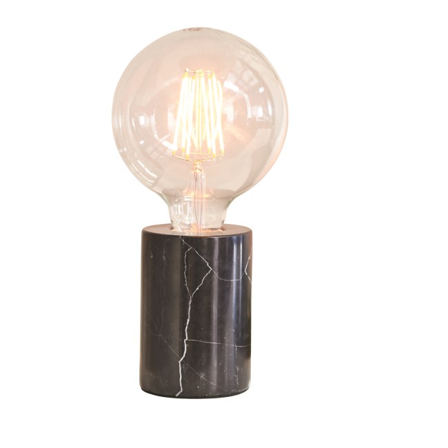 Black Marble Table Lamp - Otto