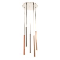 5 Light Tube Cluster Pendant - Mateo