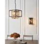 Black & Gold Cube Cage Pendant - Daya
