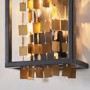 2 Light Black & Gold Wall Fitting - Daya