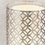 2 Tier Nickel & White Table Lamp - Gilli