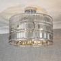 Chrome Flush Ceiling Light - Eldora