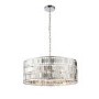 GRADE A1 - Box Opened Eldora 5 Light Chrome Maroccan Pendant