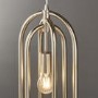 3 Oval Hoop Antique Silver Pendant Light - Meera