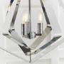 3 Light Geometric Chrome Pendant - Riona