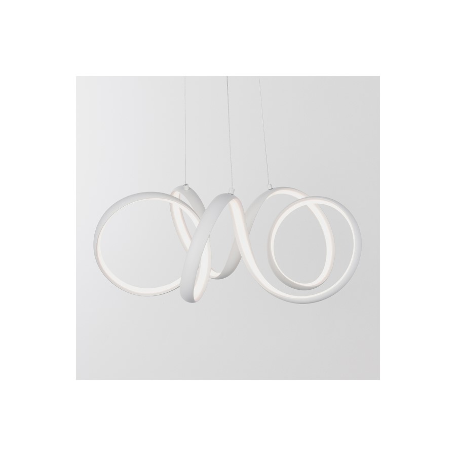 Small Curl White LED Pendant Light - Synergy
