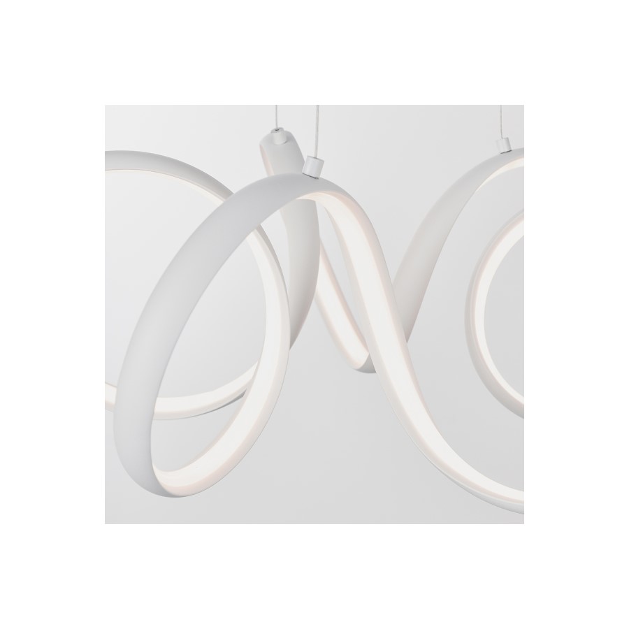 Small Curl White LED Pendant Light - Synergy