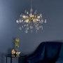 9 Light Gold Sputnik Pendant - Calla