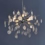 Calla Chrome and Glass 8 Light Pendant