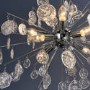 Calla Chrome and Glass 8 Light Pendant