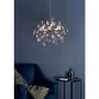 Calla Chrome and Glass 8 Light Pendant