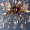 8 Light Copper Sputnik Pendant - Calla