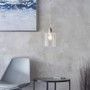 GRADE A1 - Box Opened Poole Glass Pendant Ceiling Light with Nickel Finish