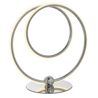 Chrome LED Hoop Table Lamp - Eterne