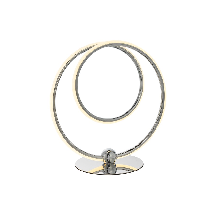 Chrome LED Hoop Table Lamp - Eterne