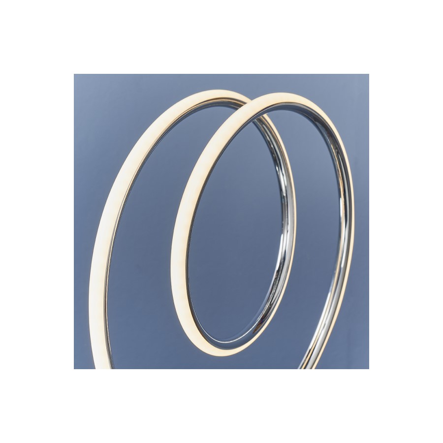 Chrome LED Hoop Table Lamp - Eterne