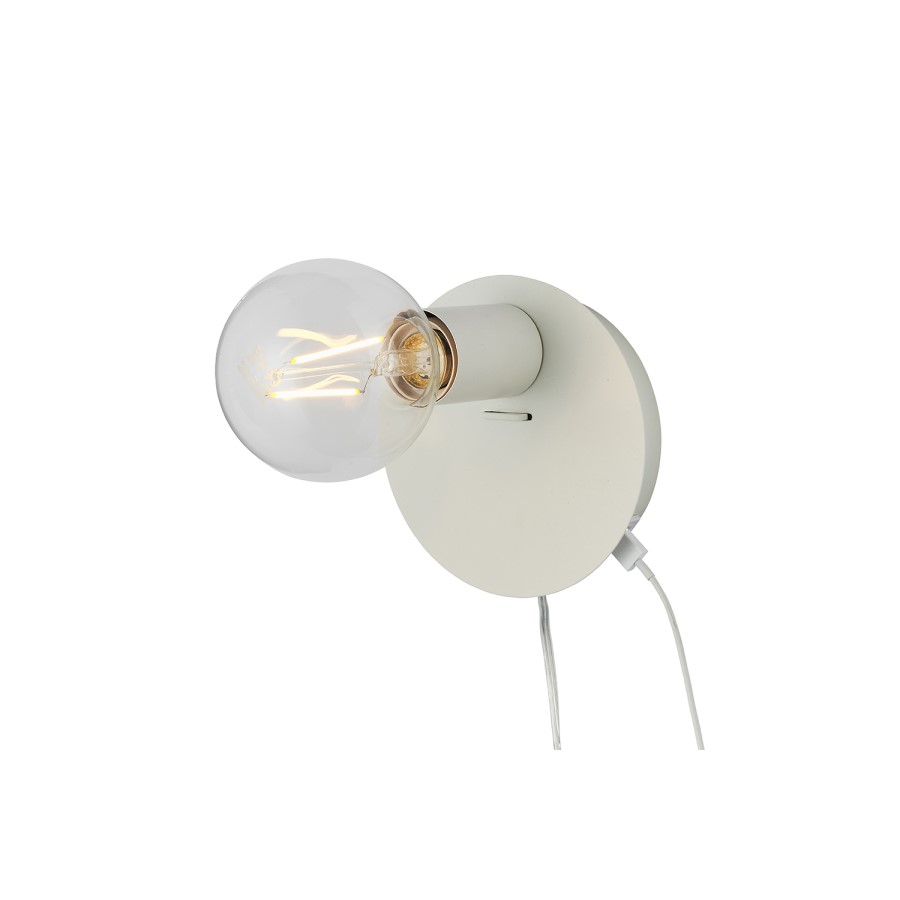 Modern White USB Table Lamp - Joshua