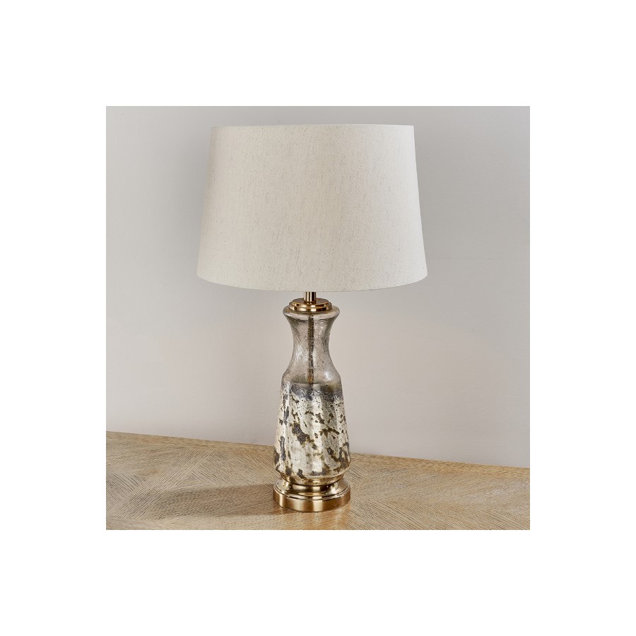 Vintage Foil Table Lamp - Samuel