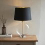 Gideon Black and Brass Table Lamp