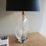 Gideon Black and Brass Table Lamp