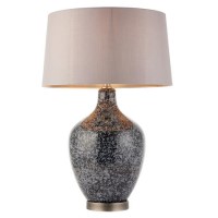 Black & Grey Speckled Table Lamp - Isla