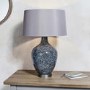 Black & Grey Speckled Table Lamp - Isla