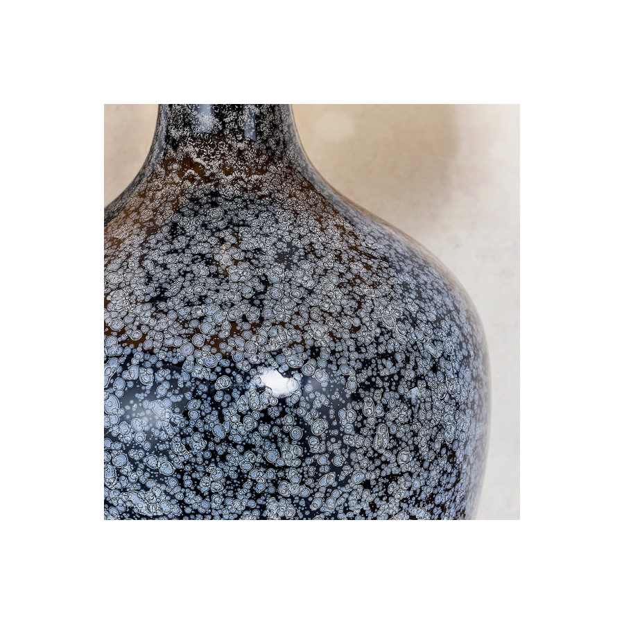 Black & Grey Speckled Table Lamp - Isla