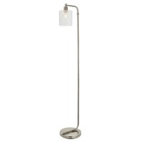Chrome and Glass Floor Lamp - Toledo
