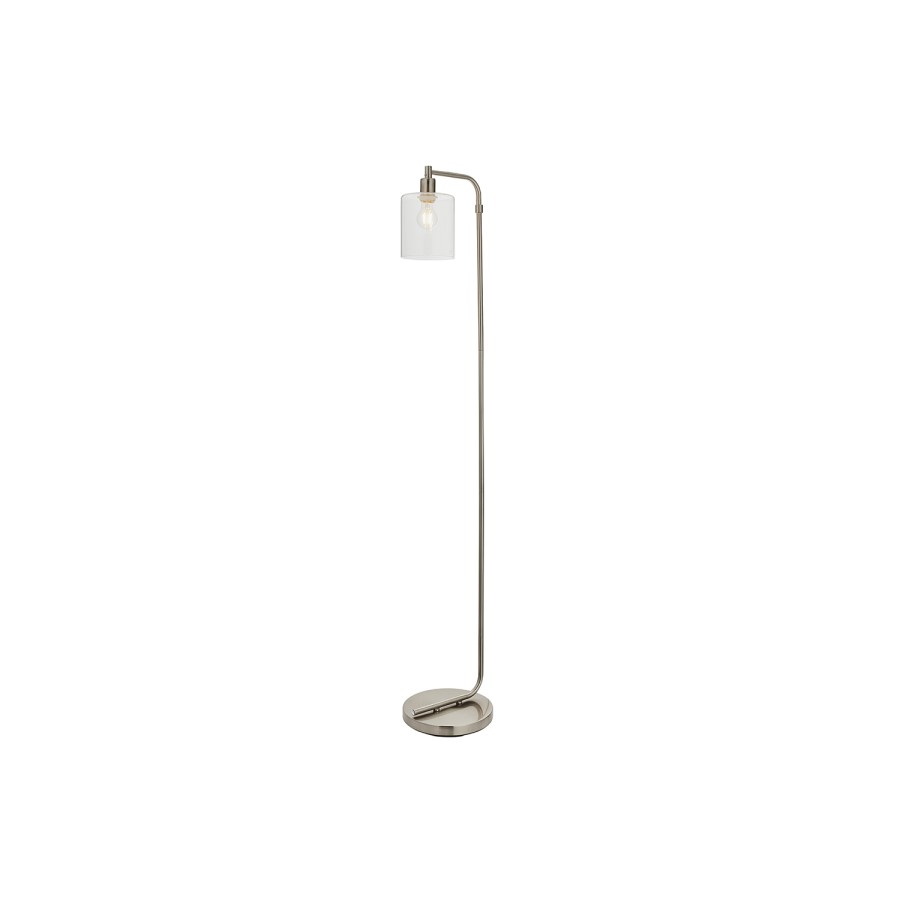 Chrome and Glass Floor Lamp - Toledo