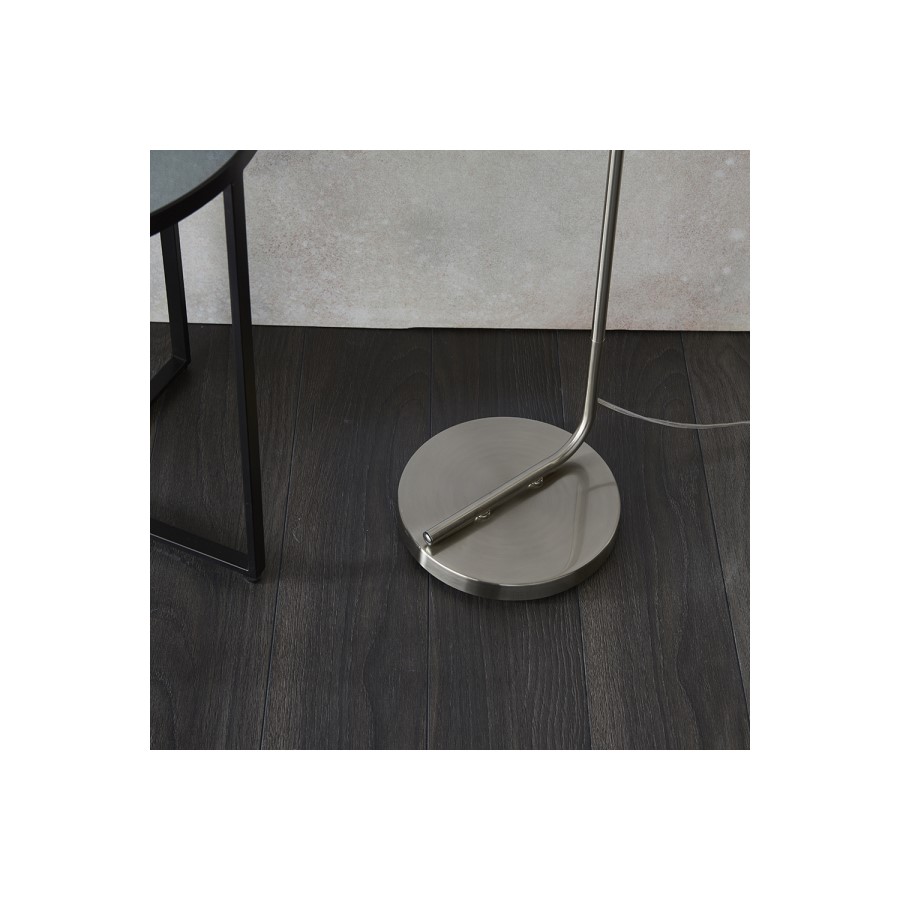 Chrome and Glass Floor Lamp - Toledo