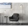 Chrome and Glass Floor Lamp - Toledo