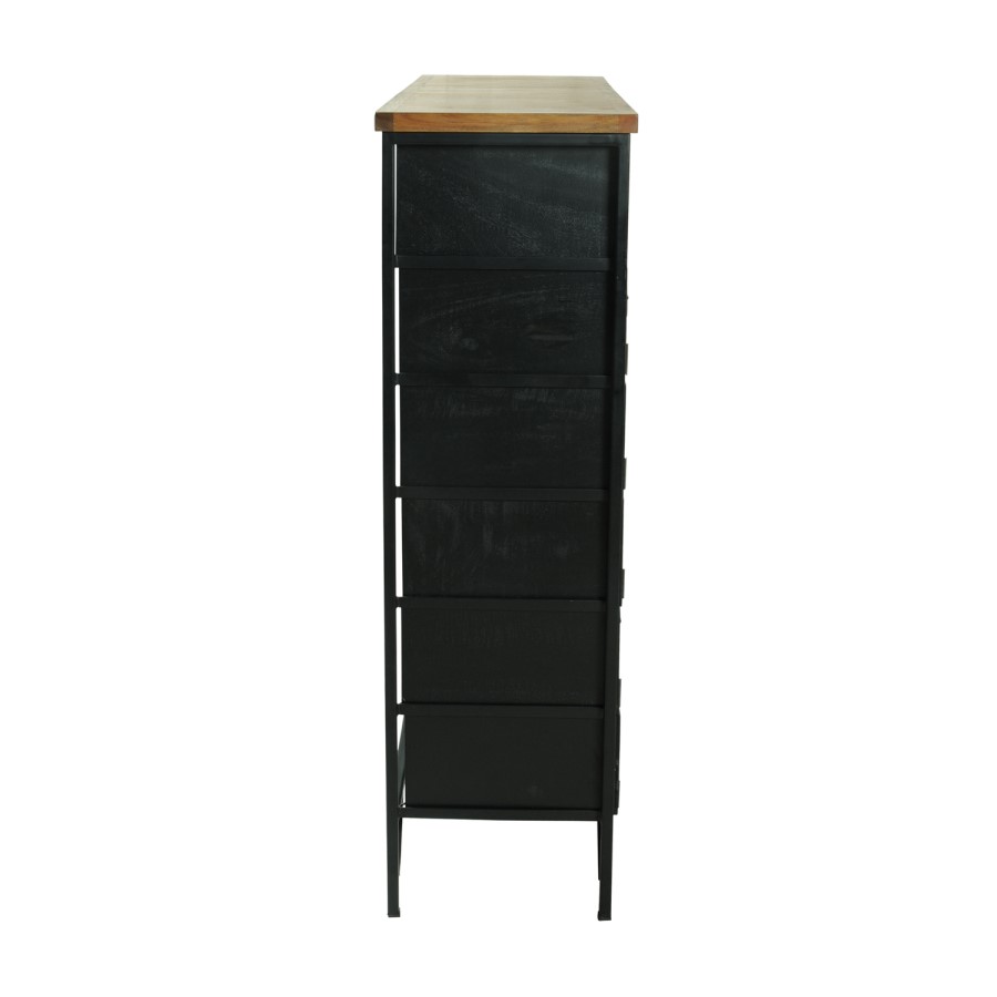 Signature North Aiden Loft Large Black Apothecary Chest 